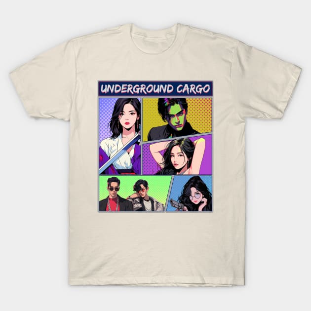 Underground Cargo Comic Manhwa Manga T-Shirt by Underground Cargo